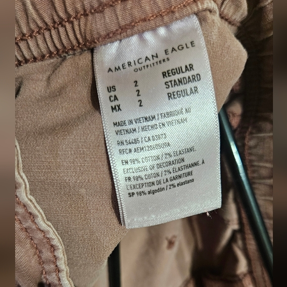 American Eagle Outfitters Purple Track Pants Relaxed Fit - Picture 8 of 9